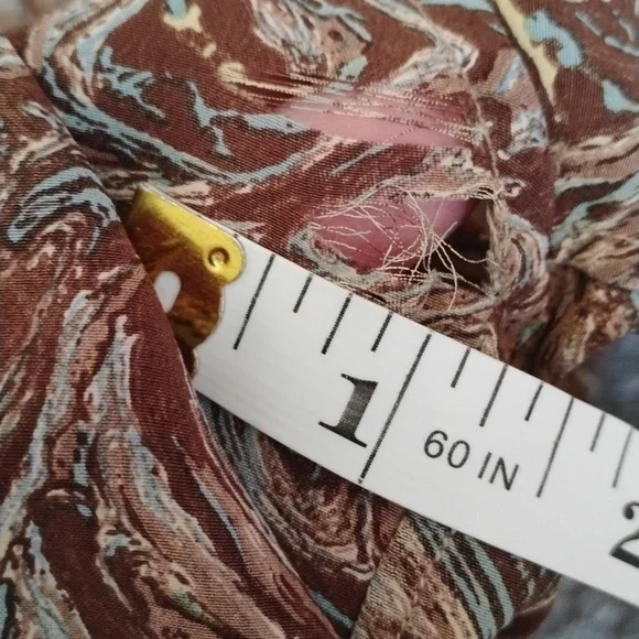 Vintage Saint Laurent Swirl Paisley Blouse With Flaws - Picture 9 of 10